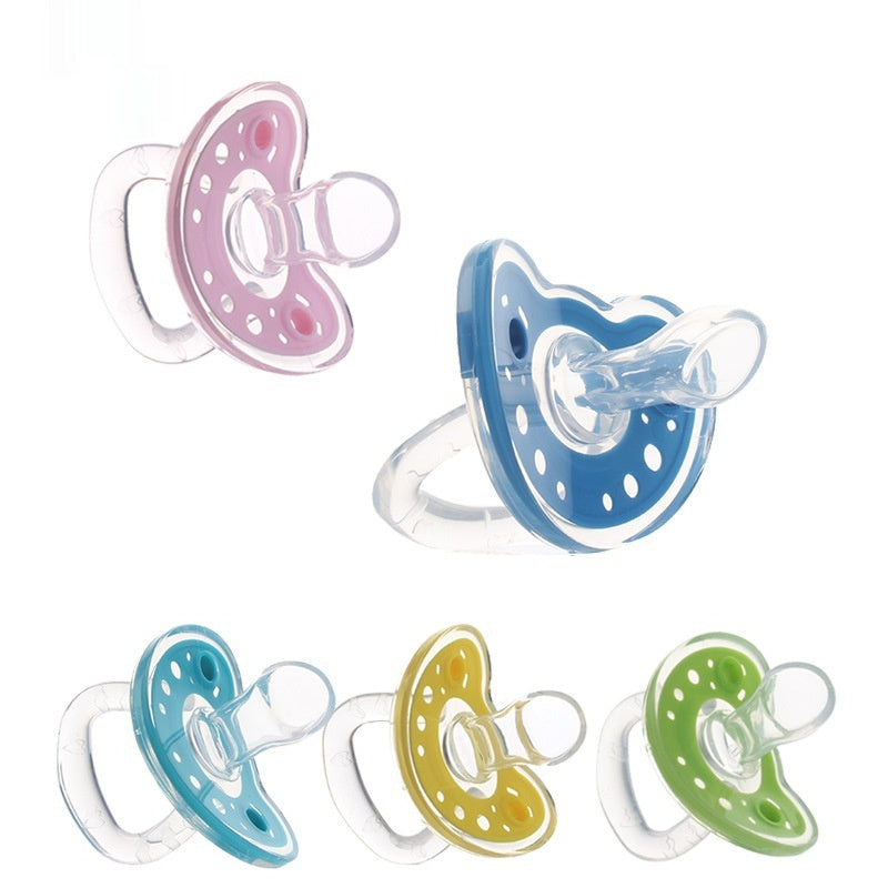 Silica Gel Pacifier Two-Color Liquid Silicone Sleep Comfort Baby Pacifier