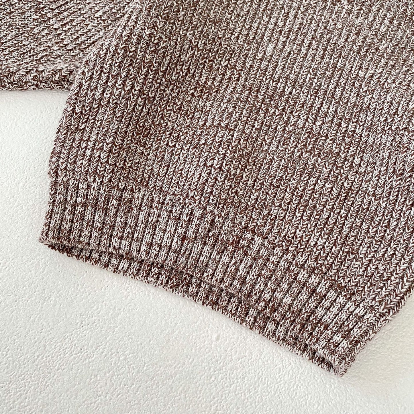 Mixed Color Thick Needle Pullover Pants Pullover Fur Ball Knitted Hat 3-Piece Set