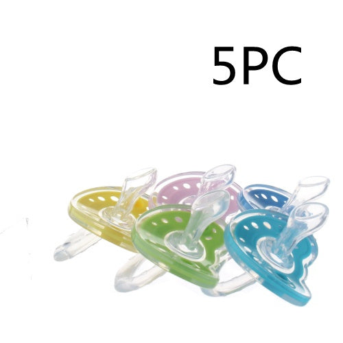 Silica Gel Pacifier Two-Color Liquid Silicone Sleep Comfort Baby Pacifier