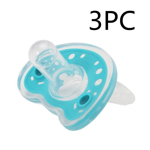 Silica Gel Pacifier Two-Color Liquid Silicone Sleep Comfort Baby Pacifier