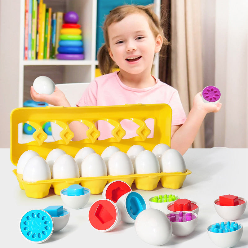 Egg Toy Games Shape Matching Montessori Eggs