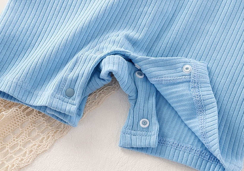 Baby Solid Color Breathable Cotton Jumpsuits