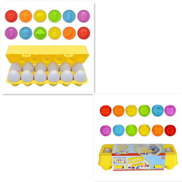 Egg Toy Games Shape Matching Montessori Eggs