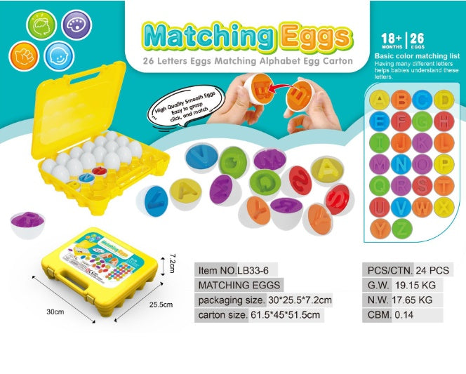 Egg Toy Games Shape Matching Montessori Eggs