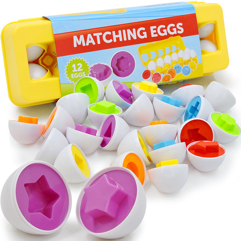 Egg Toy Games Shape Matching Montessori Eggs