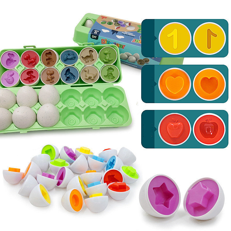 Egg Toy Games Shape Matching Montessori Eggs